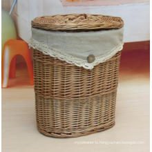 (BC-WB1020) High Quality Handmade Natural Willow Laundry Basket/Gift Basket